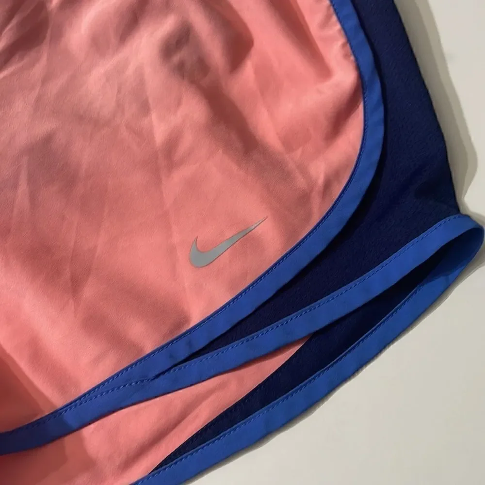 Nike DriFit Tempo Running Shorts Pink Blue XS